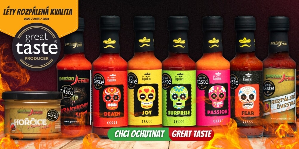 great taste omáčky Gaston Chilli
